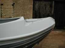 Traditional semi-Josher bow with scrolled cant ends in primer. CLICK for a bigger picture