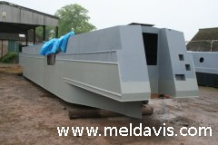 Stern of NB “Harvest”, with high efficiency swim. Customer design to maximise interior space.