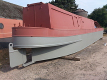 Traditional stern with sunken panels & two possible design of side hatch. CLICK for a bigger picture