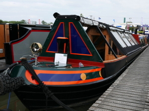 Crick Boatshow 2016 - Narrowboat Shell by Mel Davis Boatbuilders